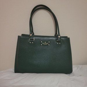 Kate Spade Dark Green Tote Bag